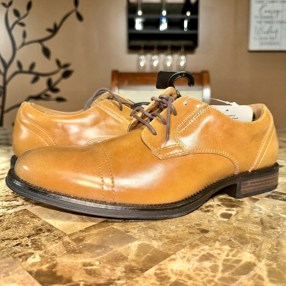 George Brown Leather Men's Oxford Loafers Shoes NWT
